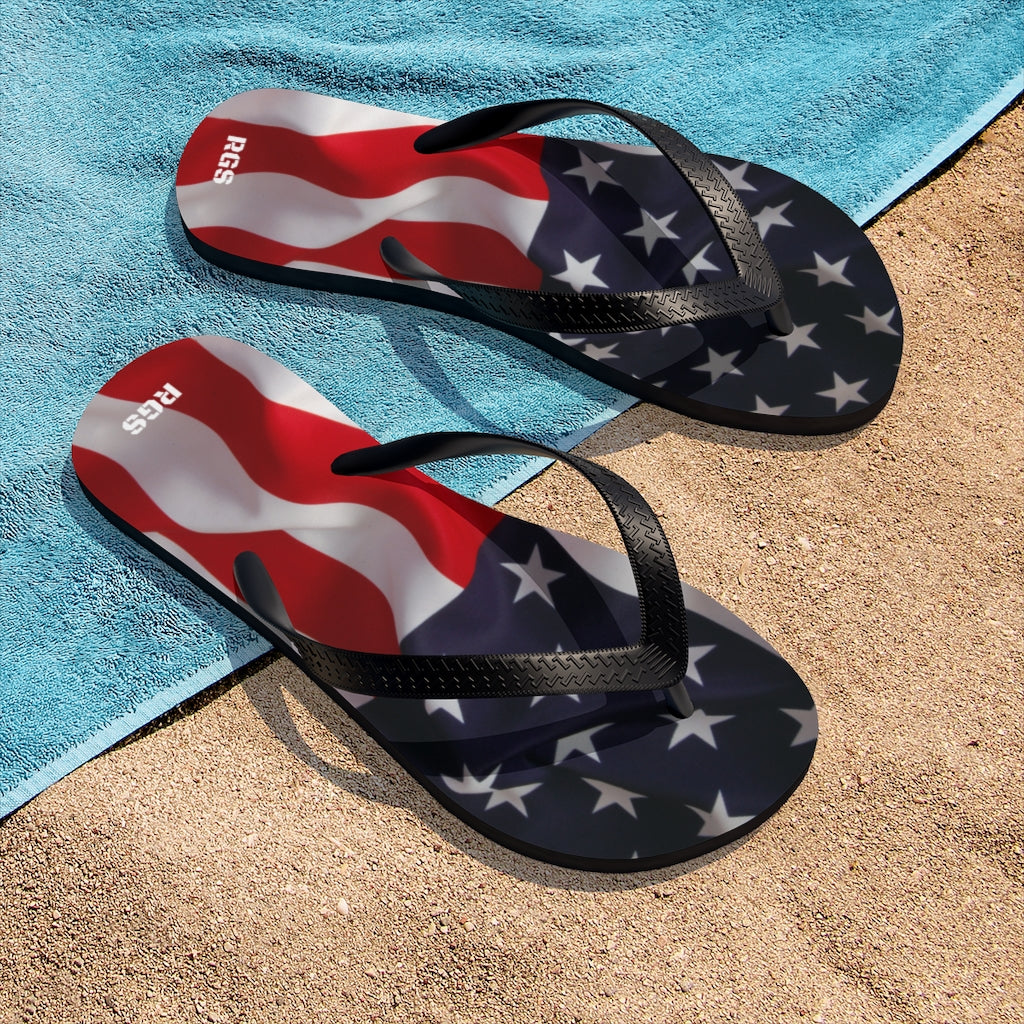 USA flag Unisex Flip-Flops