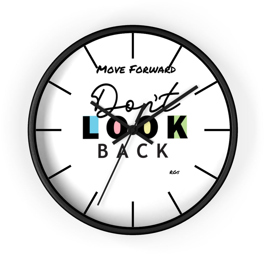 Don't look Back  10"Wall clock