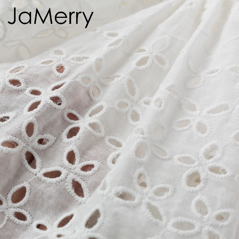 Lace cotton dress