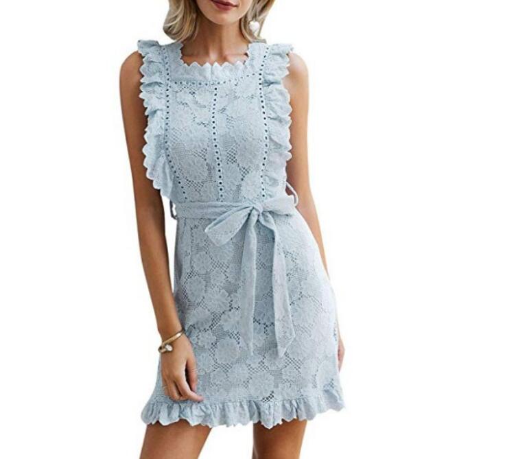 Sashes Ruffle Dress
