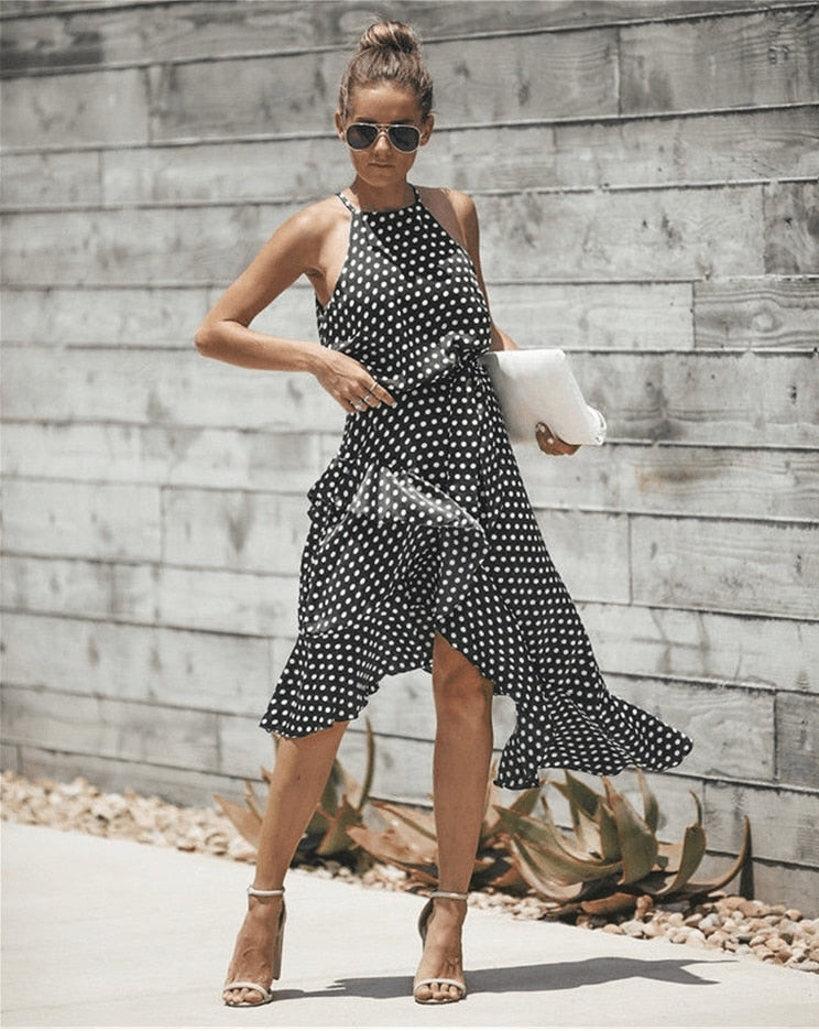 Dot Print Dress