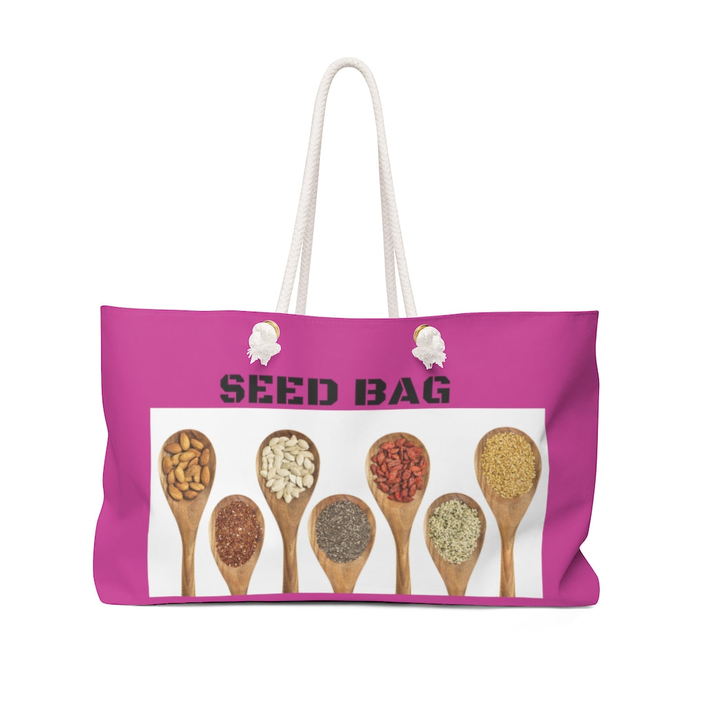 Spoonful  Pink Seeds Weekender Bag