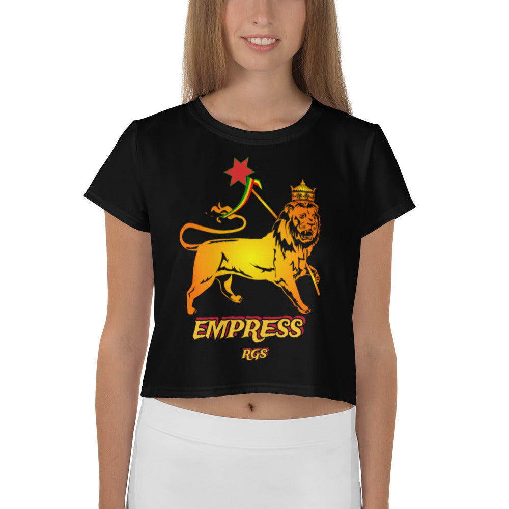 Empress Print Crop Tee