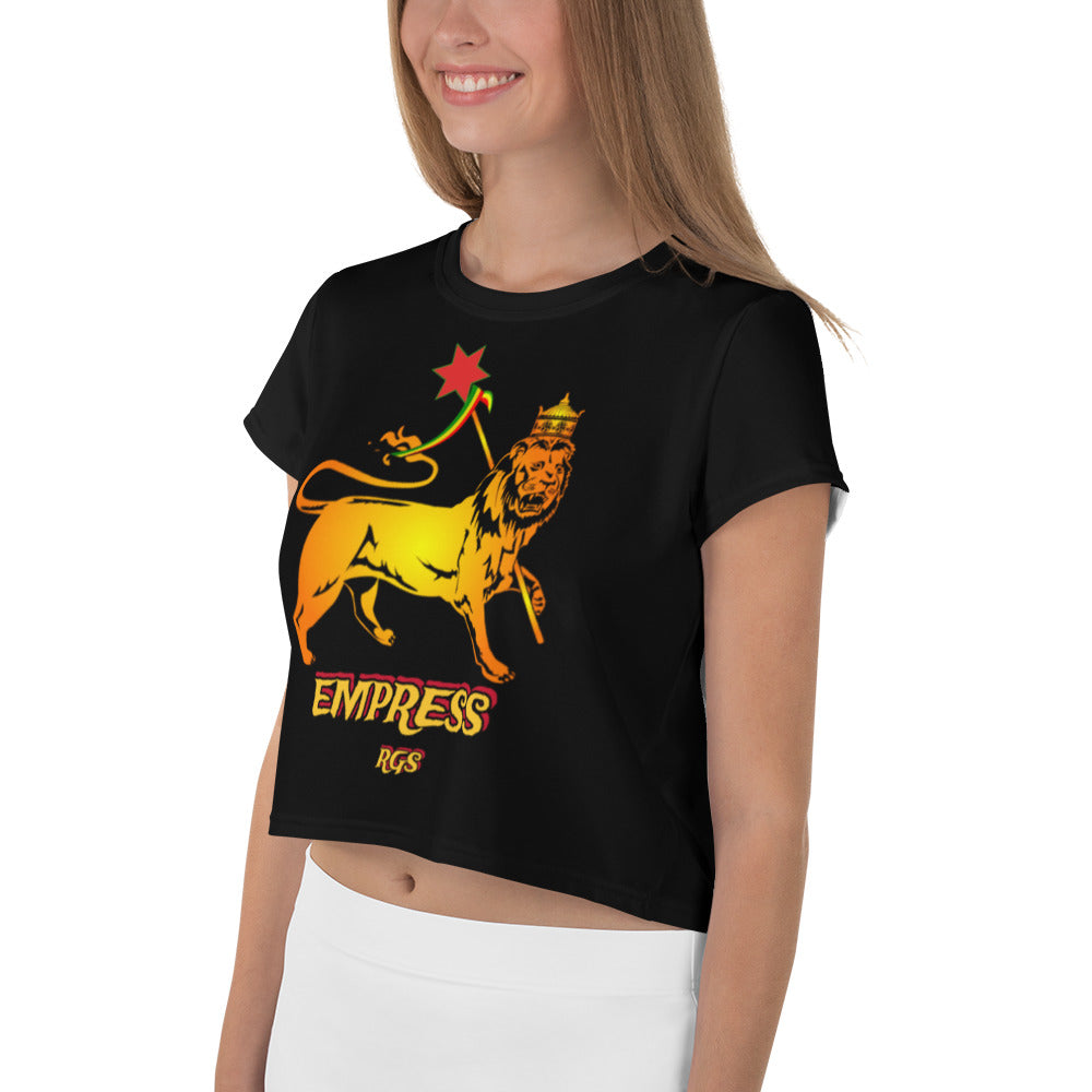 Empress Print Crop Tee