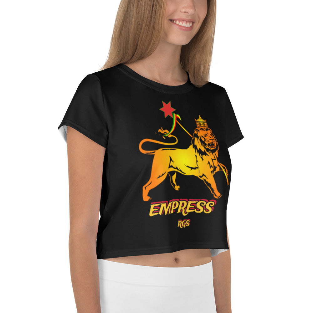 Empress Print Crop Tee