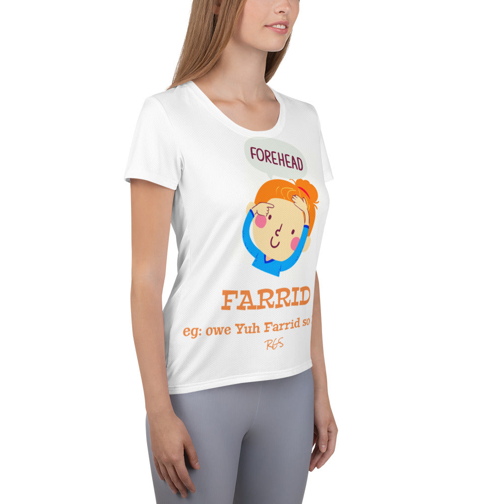 All-Over Print Women's Athletic T-shirt