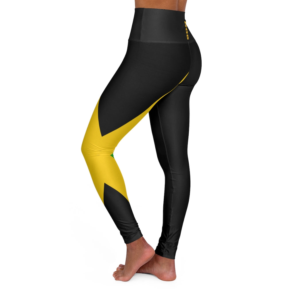 Flag jamaica High Waisted Yoga Leggings