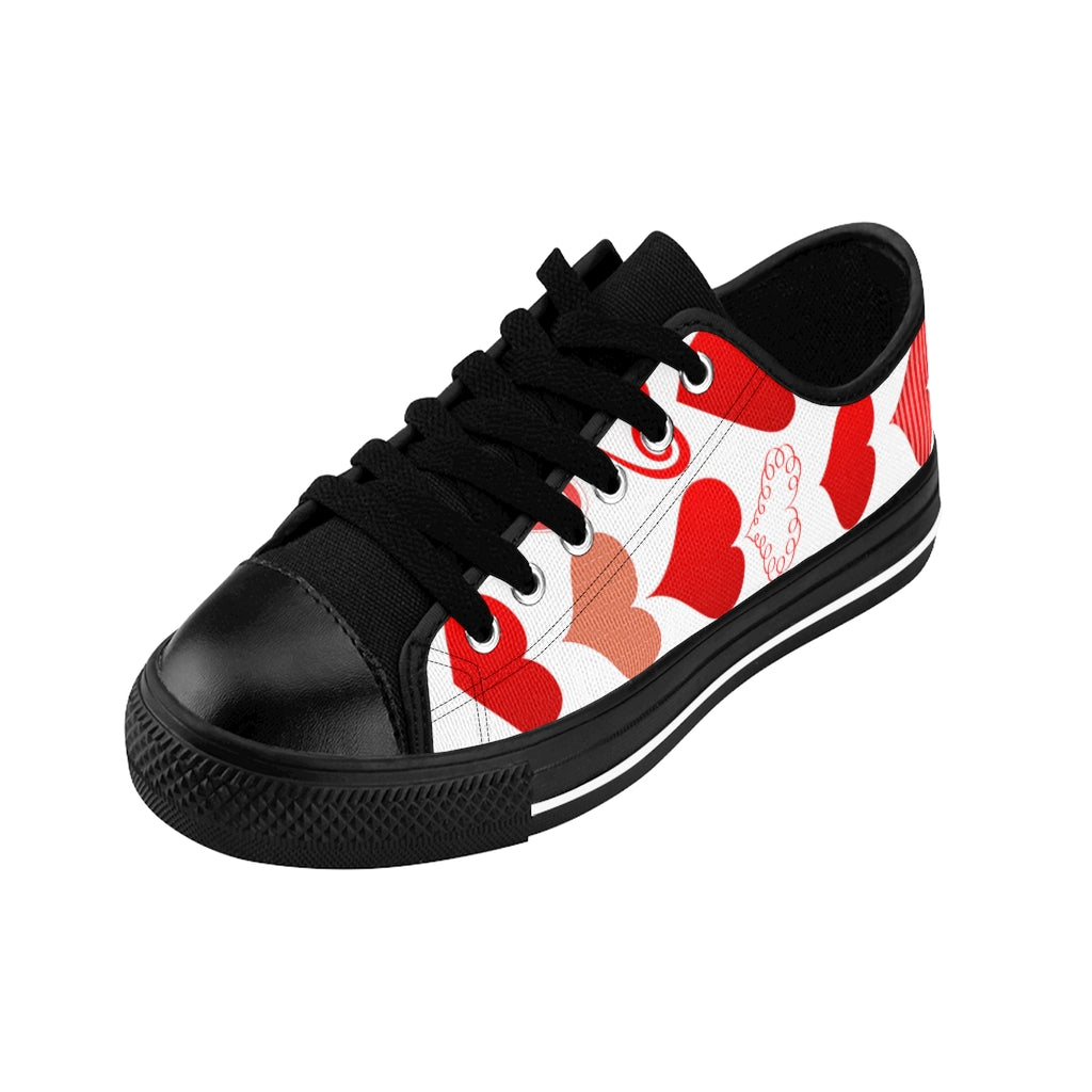Heart Low Top Women's Sneakers