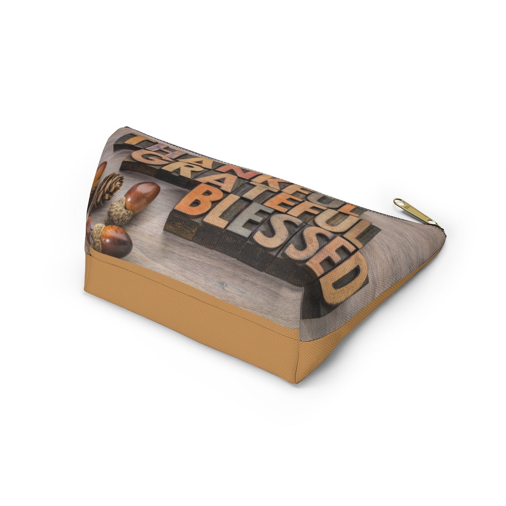 Thankful Grateful Accessory Pouch