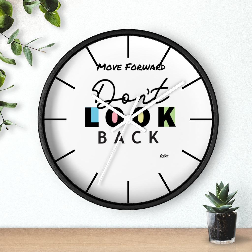 Don't look Back  10"Wall clock