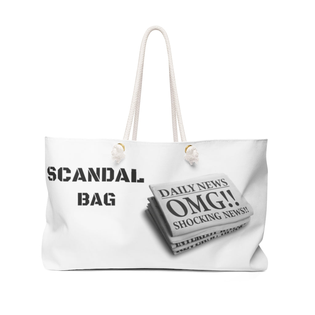 Omg White Scandal Weekender Bag