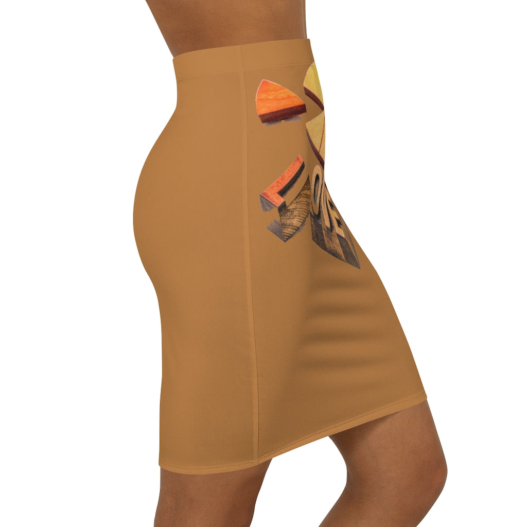 Love Brown Mini Skirt