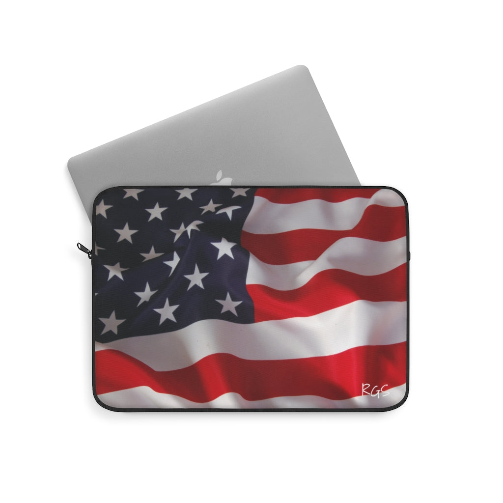 American Flag Laptop Cover