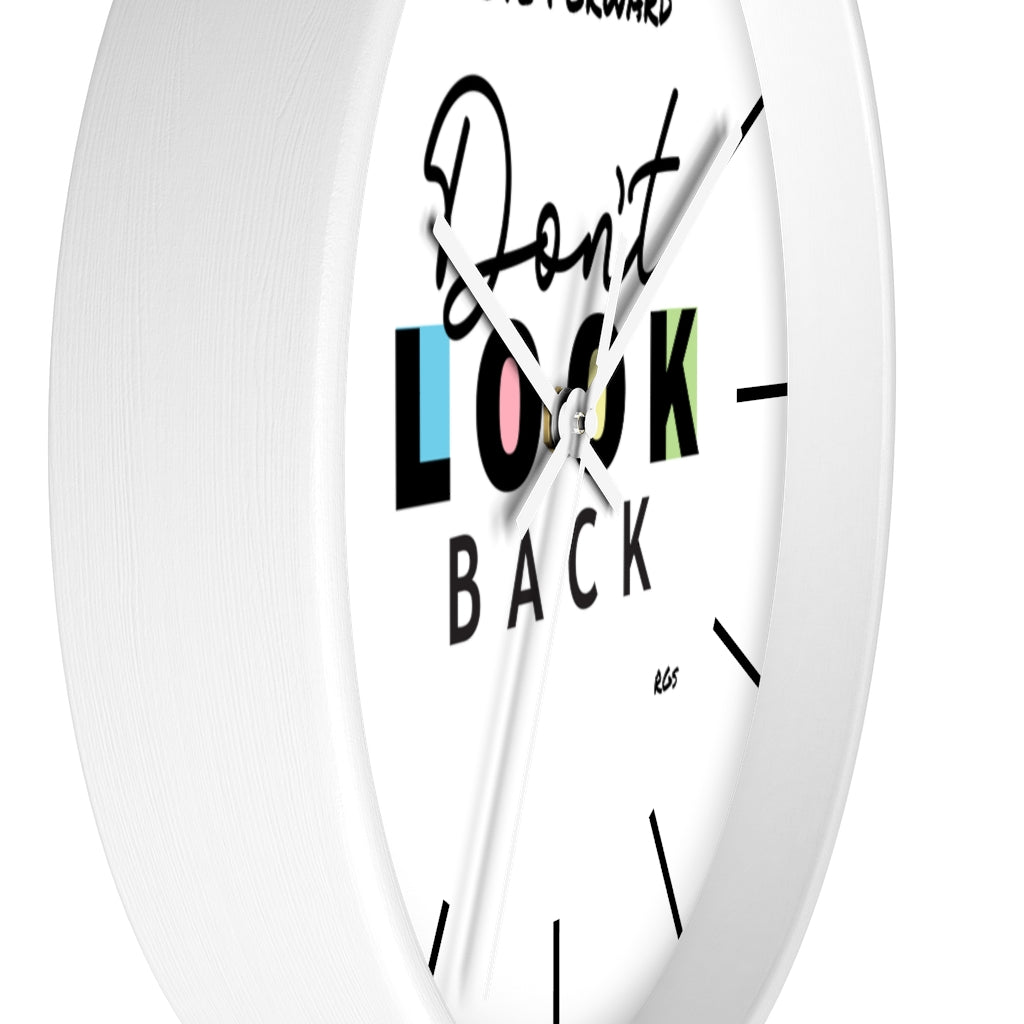 Don't look Back  10"Wall clock