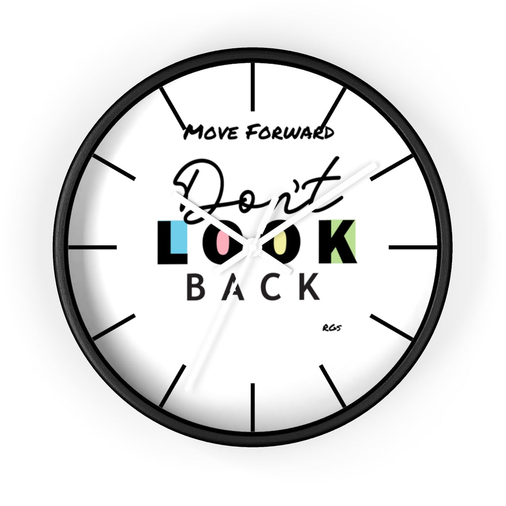 Don't look Back  10"Wall clock