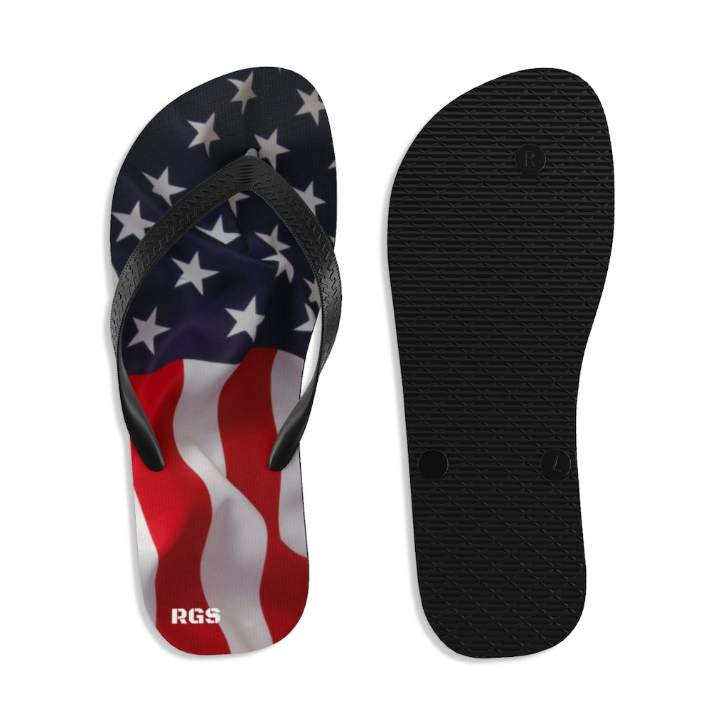 USA flag Unisex Flip-Flops