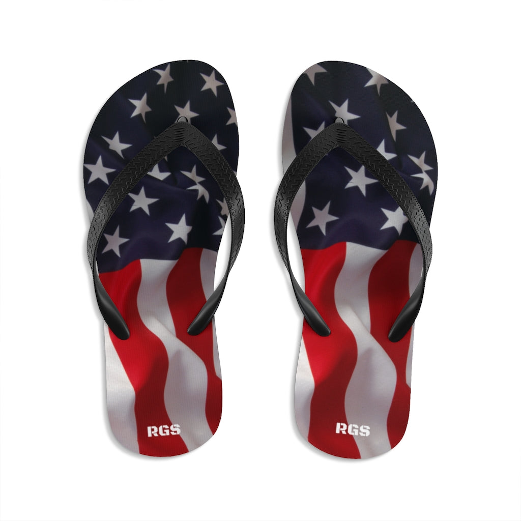 USA flag Unisex Flip-Flops