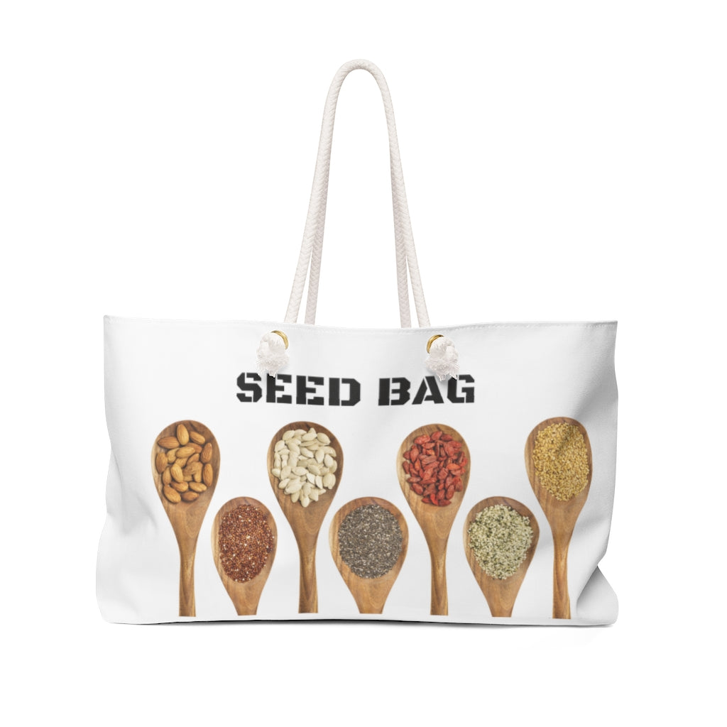 Spoonful White Seed Weekender Bag