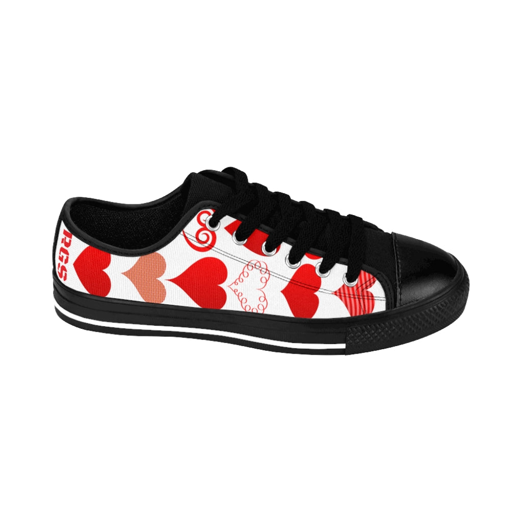 Heart Low Top Women's Sneakers