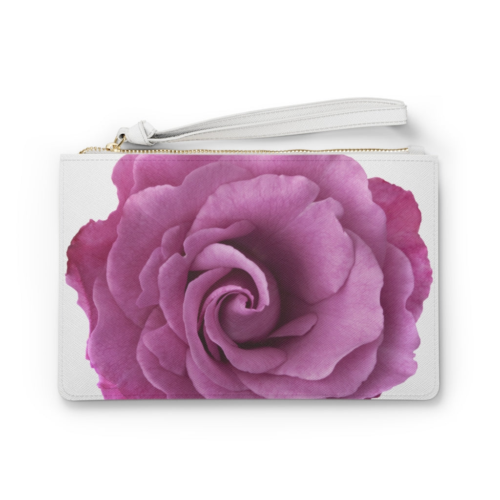 Mauve Tea Rose Clutch Bag