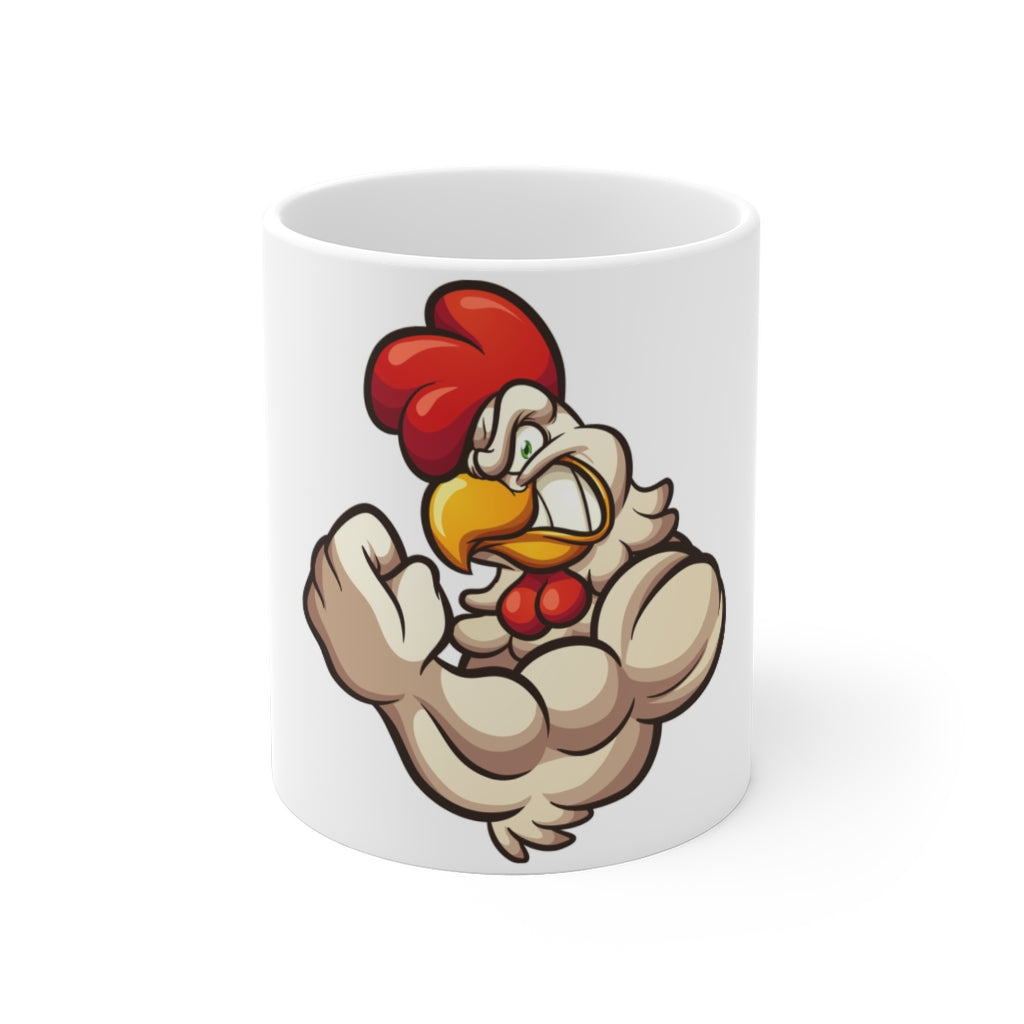 Strong Back White Ceramic Mug