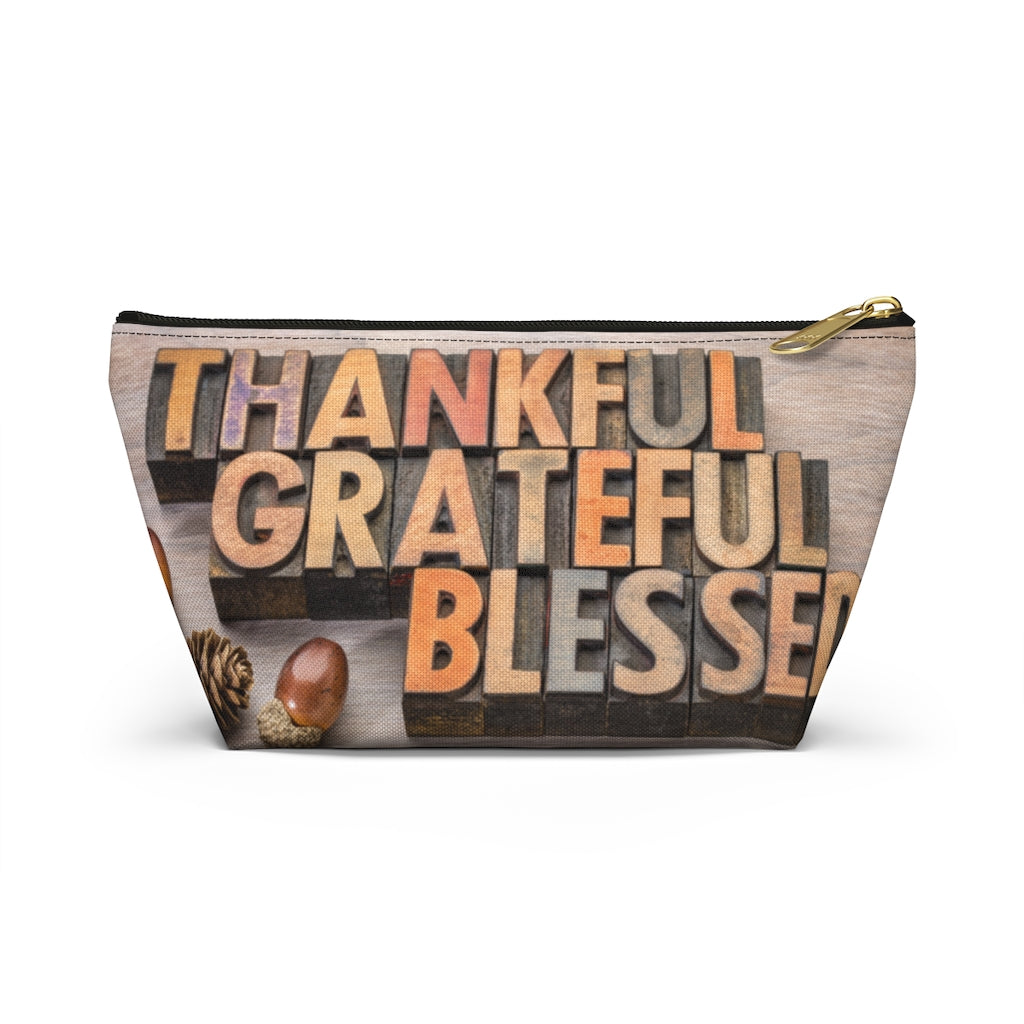 Thankful Grateful Accessory Pouch