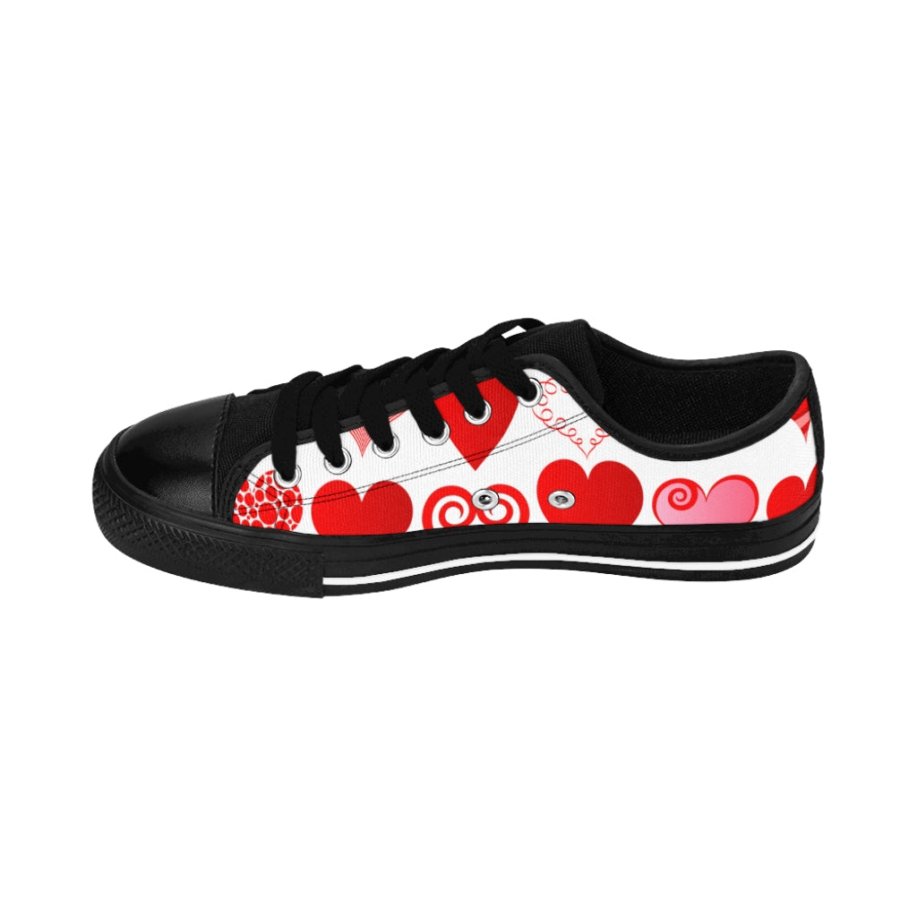 Heart Low Top Women's Sneakers