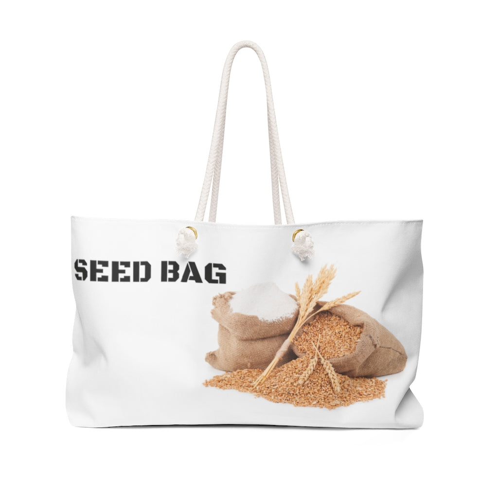 Seed  White Weekender Bag