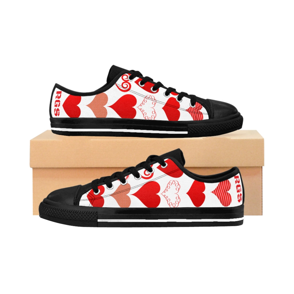 Heart Low Top Women's Sneakers