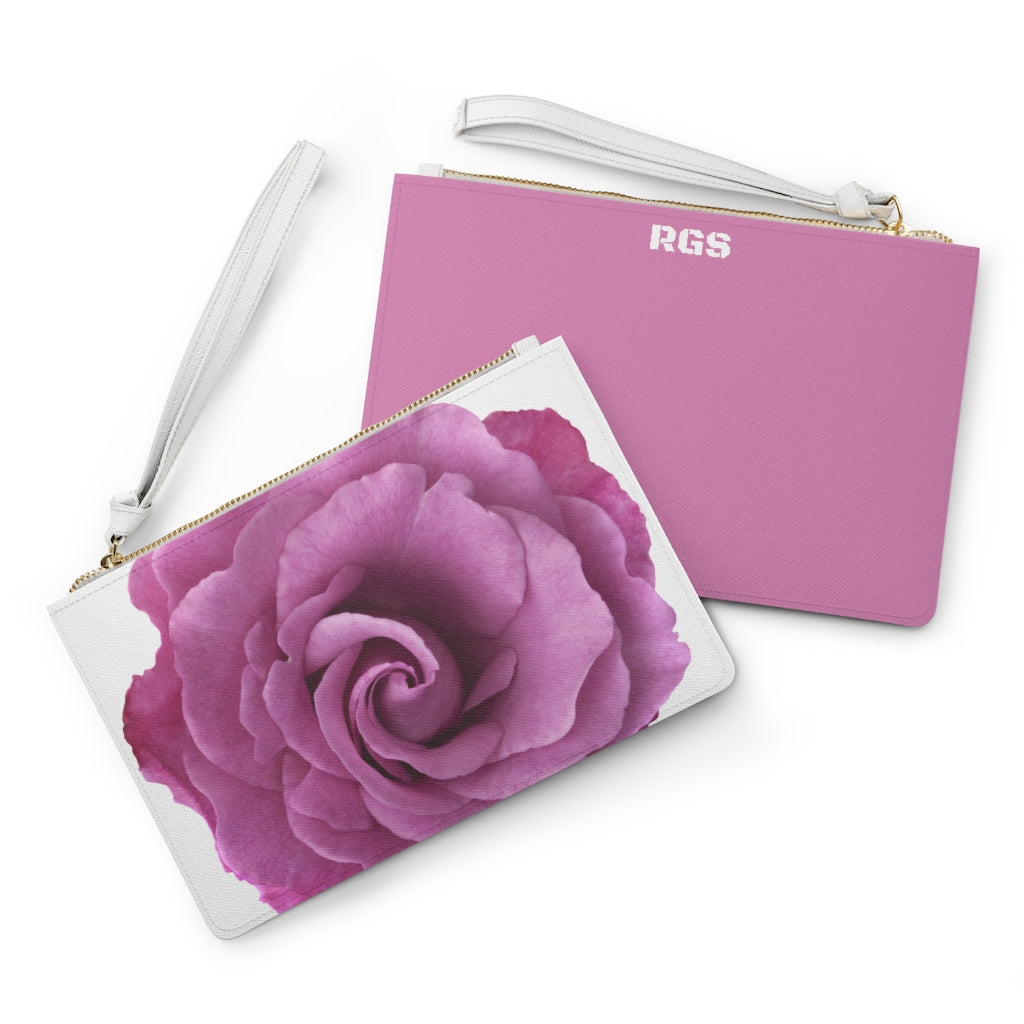 Mauve Tea Rose Clutch Bag
