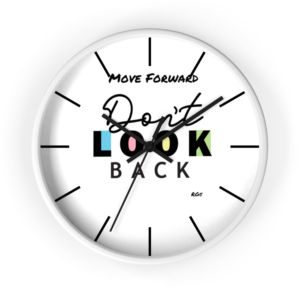 Don't look Back  10"Wall clock