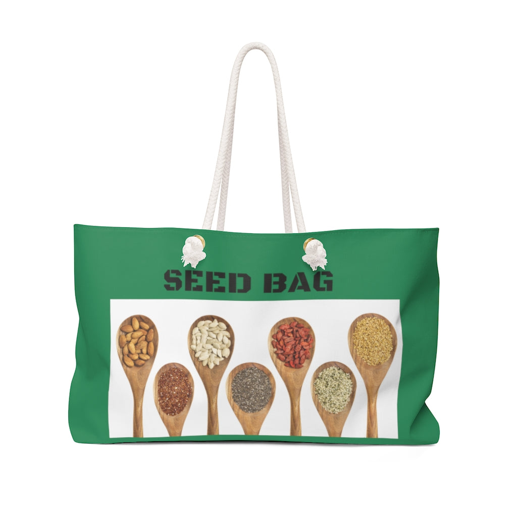 Spoonful Green Seed Weekender Bag