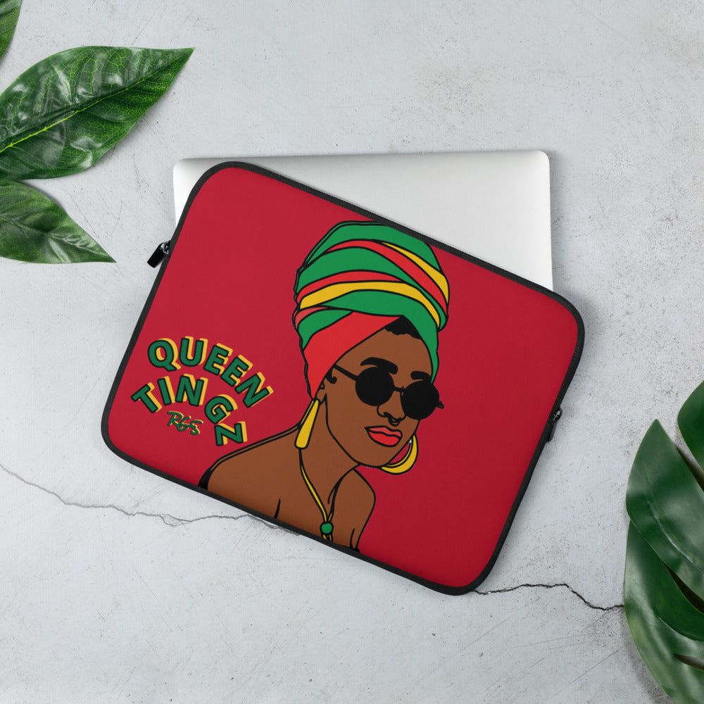 Queen Tingz Red Laptop Case