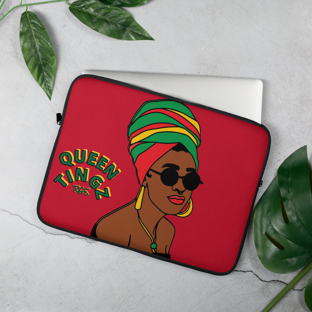 Queen Tingz Red Laptop Case