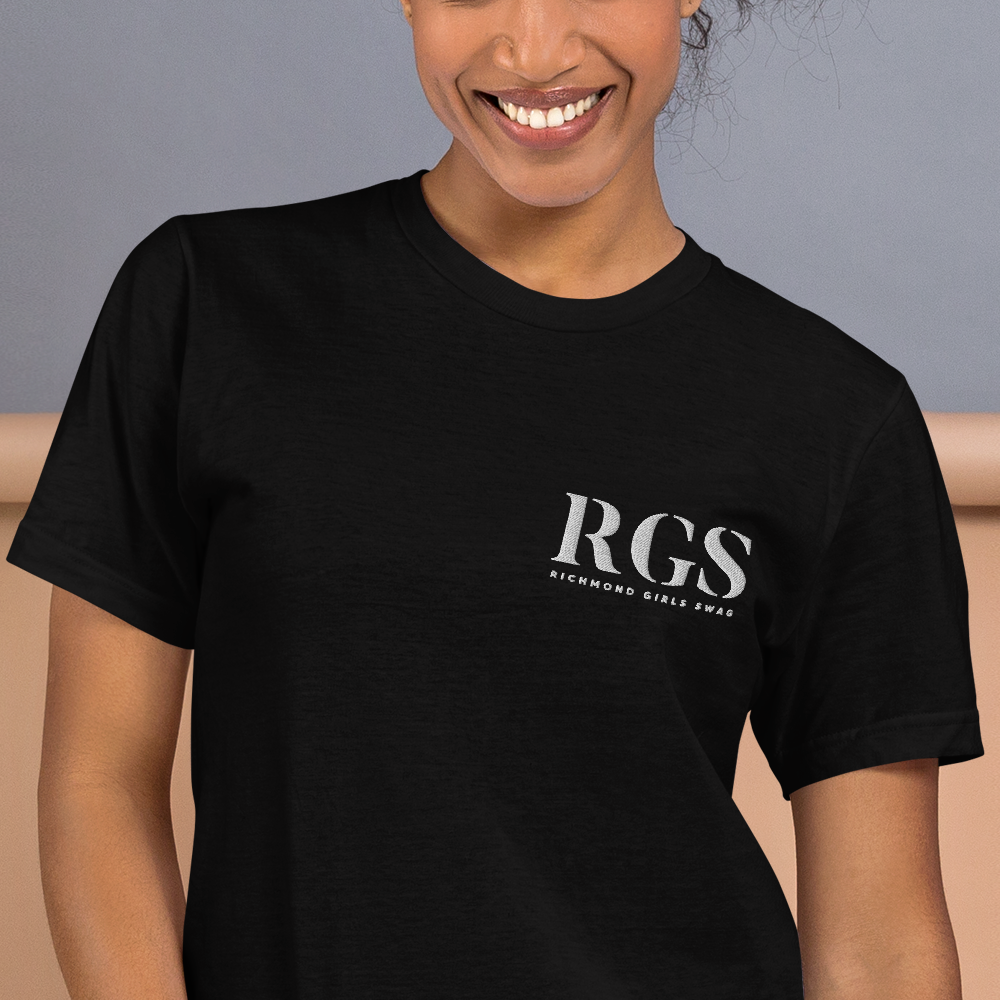 Embroidered Women Richmond Girl Swag  T-Shirt