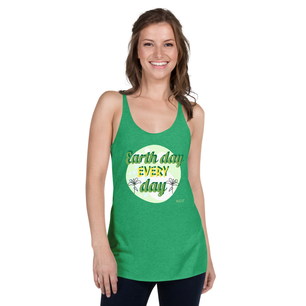 Earth Day Racer back Tank