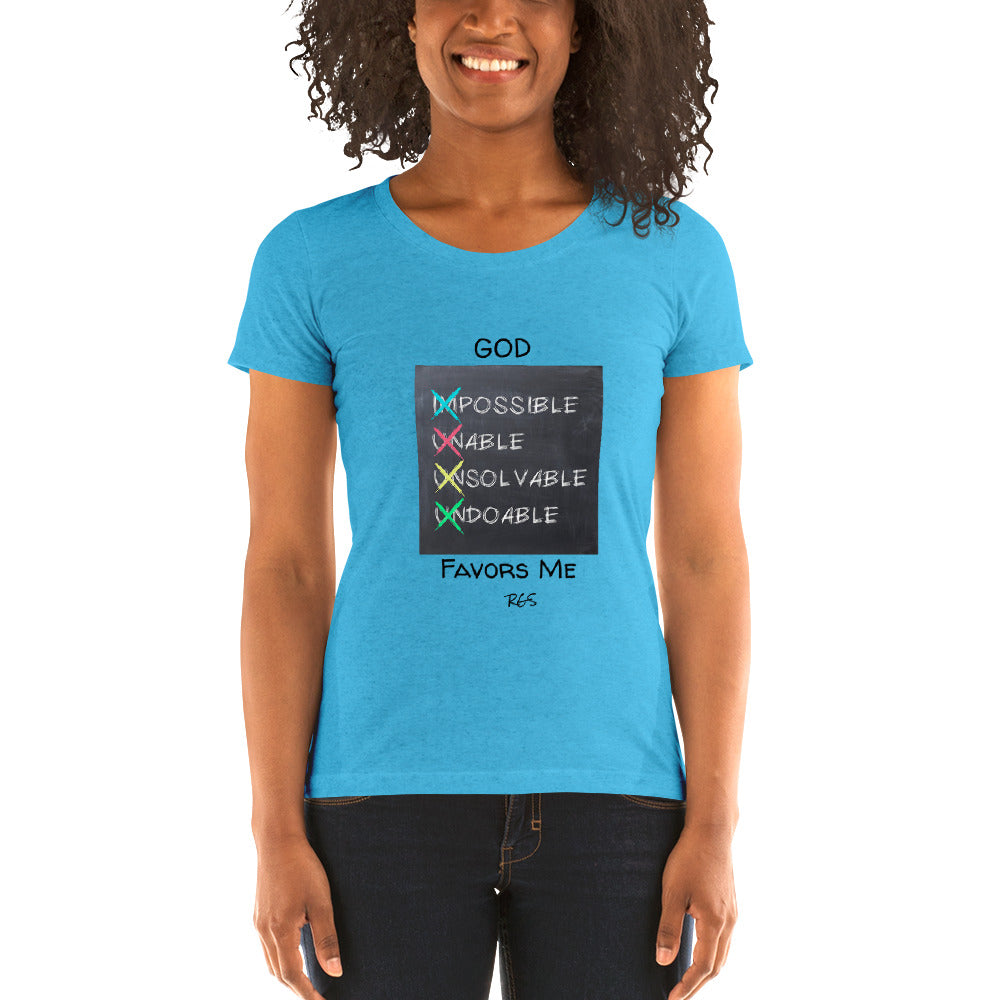God Favors Me Woman T-shirt