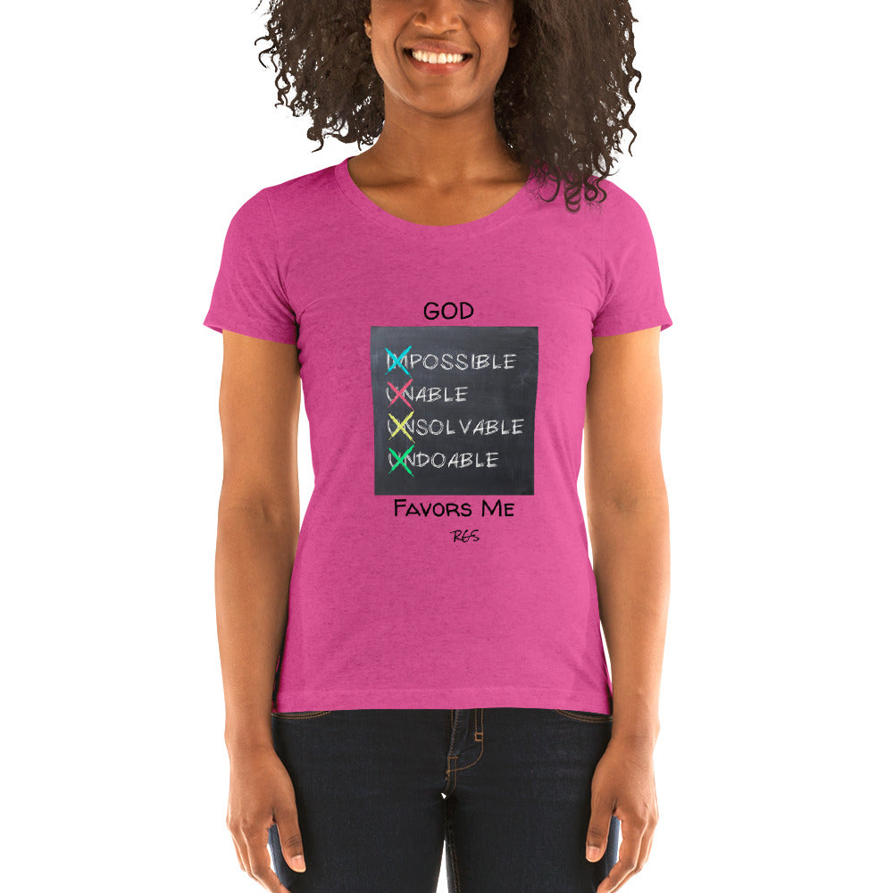 God Favors Me Woman T-shirt