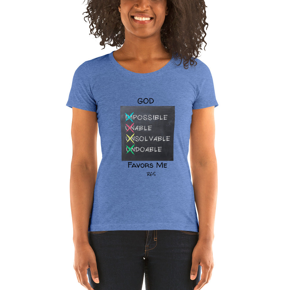 God Favors Me Woman T-shirt