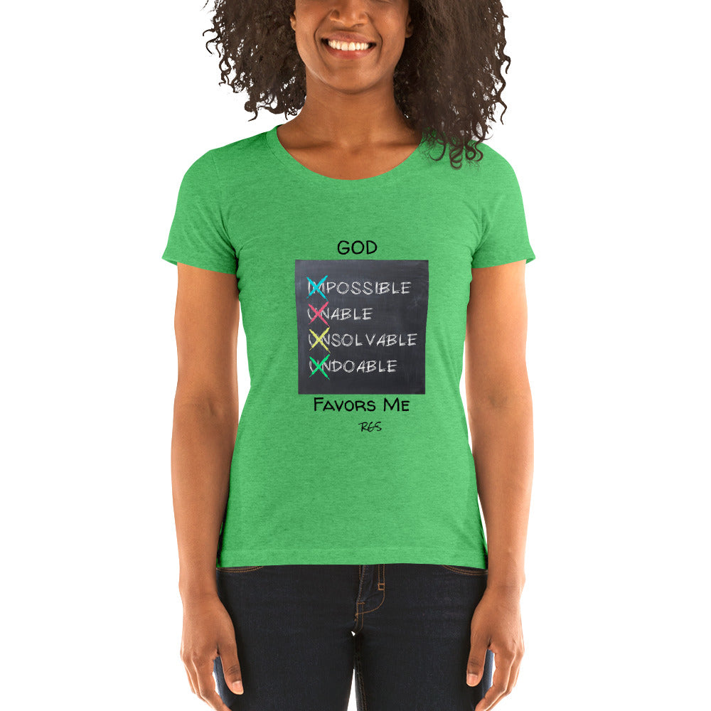 God Favors Me Woman T-shirt