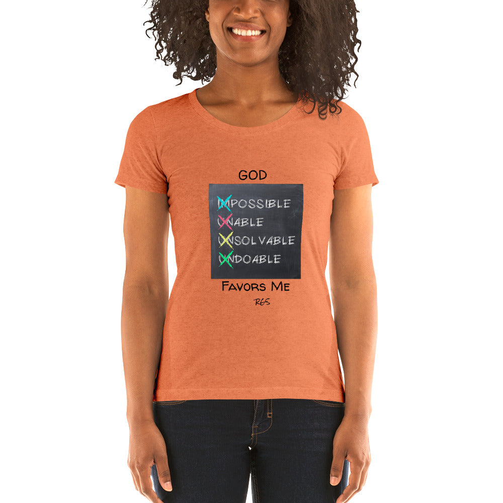 God Favors Me Woman T-shirt