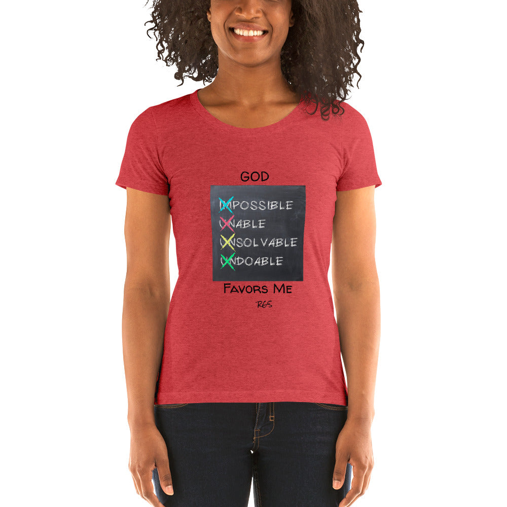 God Favors Me Woman T-shirt