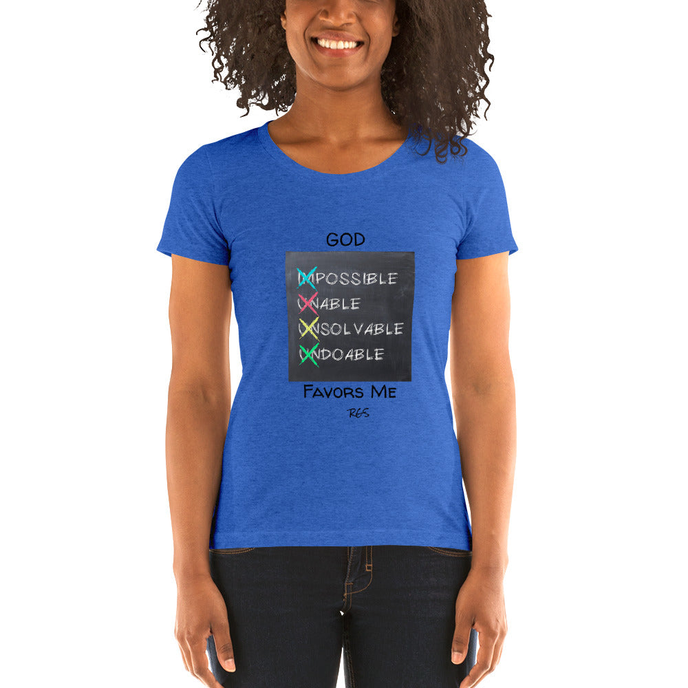God Favors Me Woman T-shirt